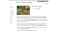 Desktop Screenshot of dianeseeds.com