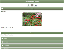 Tablet Screenshot of dianeseeds.com